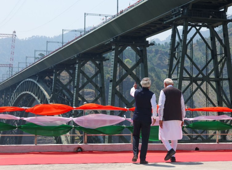 Chenab Bridge Narendra Modi
