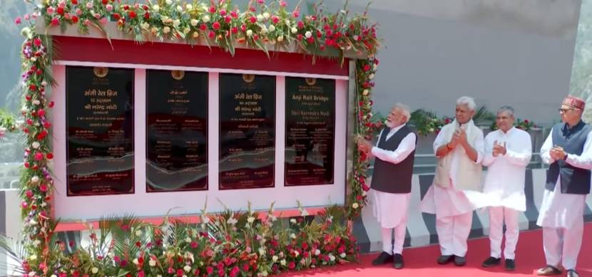 Chenab Bridge Narendra Modi
