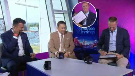 Chetshwar Pujara Take Michael Vaughan Autograph on The Photo Frame of His Tweet He Predicted 4 0 Whitewash for India