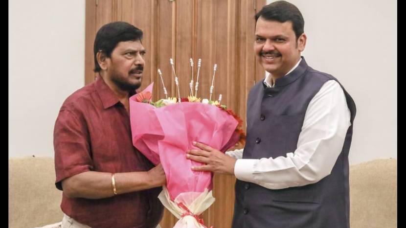 Devendra Fadnavis and Ramdas Athawale