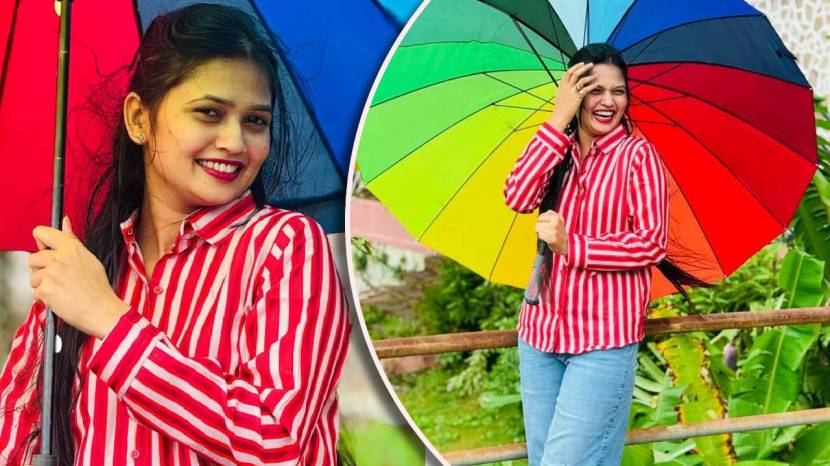 Gautami patil romantic photoshoot rainy season