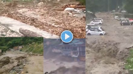 Himachal Pradesh cloudburst causes devastation chilling videos of raging river, vehicle submerged in Parvati Valley emerge