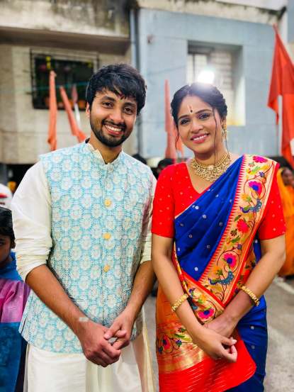 Lakshmi Niwas TV Serial Siddhu Bhavana Wedding