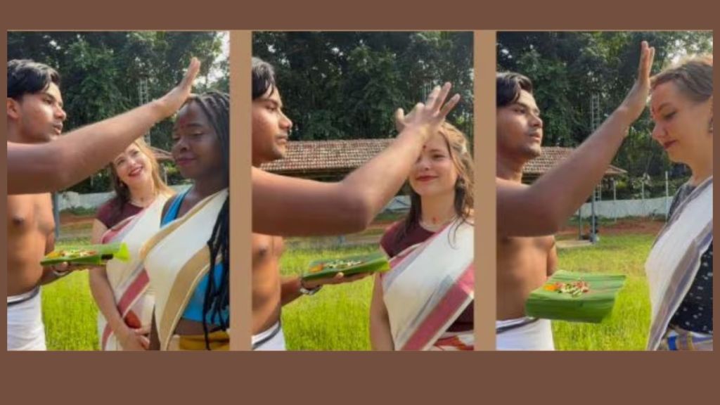 Kerala travel vlogger video sparks outrage for applying sindoor on womens foreheads Kerala travel vlogger video sparks outrage for applying sindoor on womens foreheads