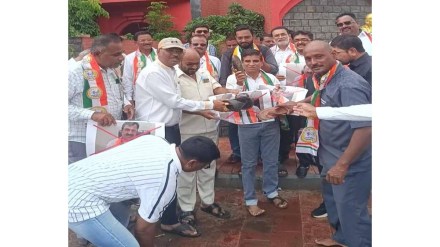 MVA protests against BJP MLA Babanrao Lonikar remark on farmers