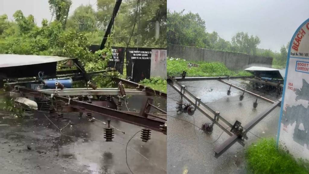 Mahavitaran's power plant collapsed