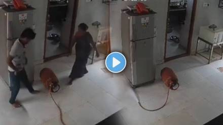 Massive Blast After LPG Gas Cylinder Leak