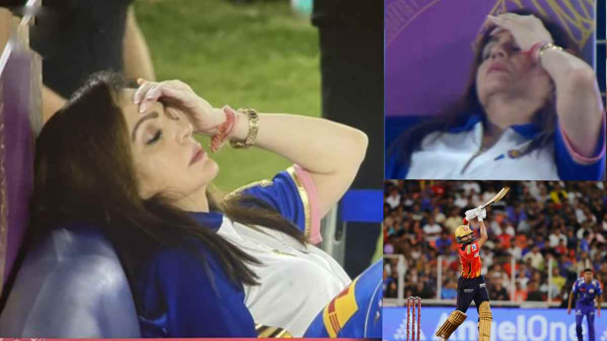 PBKS vs MI: नीता अंबानींना श्रेयस अय्यरची फटकेबाजी पाहून जणू चक्कर आली; डोक्याला हात लावून बसलेली प्रतिक्रिया व्हायरल; VIDEO