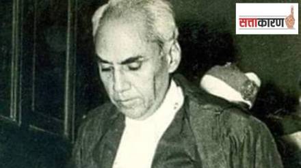 Justice Sinha at the HC on June 12, 1975 Justice Sinha at the HC on June 12, 1975