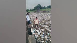 Kolhapur rains spared floods but plastic waste flooded Panchganga riverbed on Friday