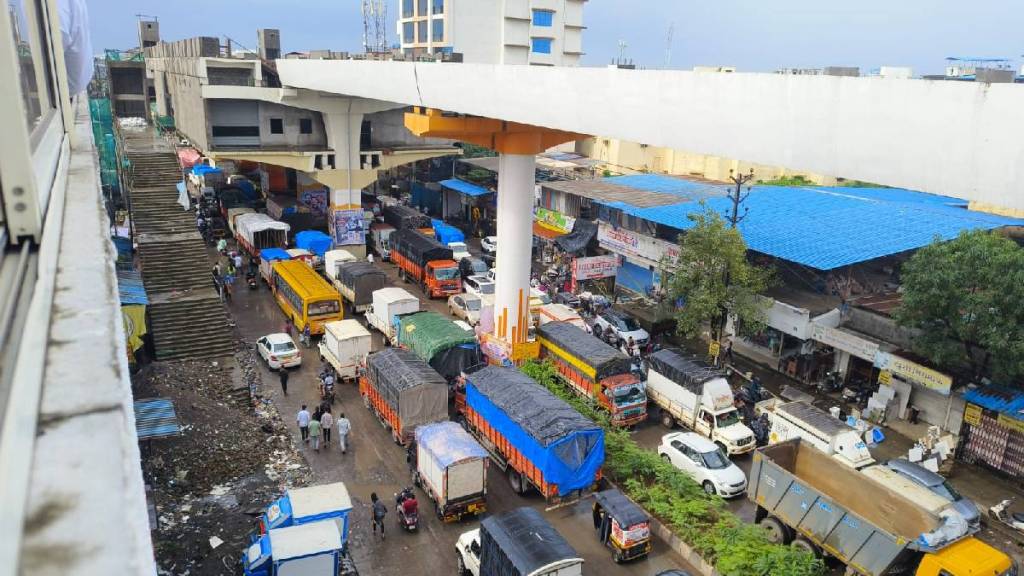 traffic congestion on Kasheli to Anjurphata