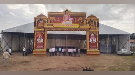 Shri Dnyaneshwar Maharaj Palkhi arriving at Lonand