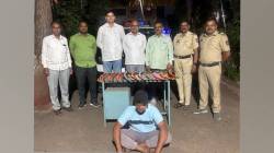 समृद्धी महामार्गावर दहा धारदार तलवारी आढळल्या; आरोपीला अटक