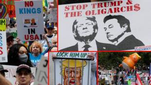 No Kings Protest across us against Donald Trump