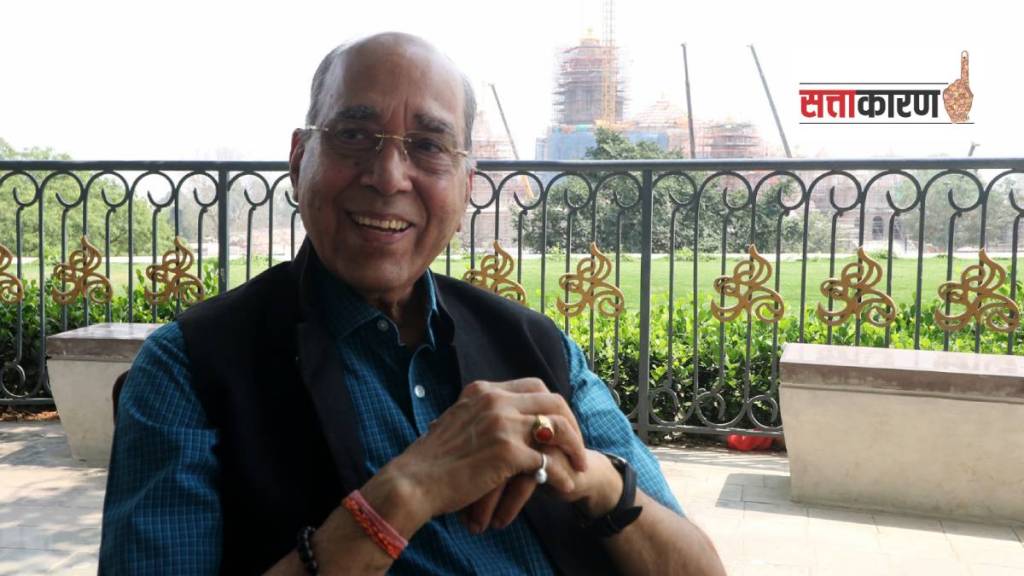 राम मंदिर समितीचे अध्यक्ष नृपेंद्र मिश्रा यांनी दी इंडियन एक्स्प्रेसला मुलाखत दिली. (फोटो सौजन्य पीटीआय) राम मंदिर समितीचे अध्यक्ष नृपेंद्र मिश्रा यांनी दी इंडियन एक्स्प्रेसला मुलाखत दिली. (फोटो सौजन्य पीटीआय)