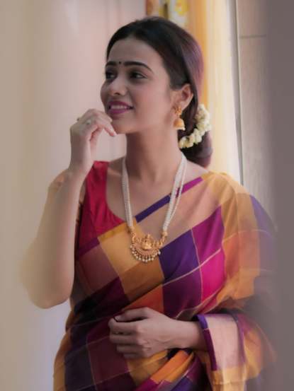 Phule Actress Akshayaa Gurav, Akshayaa gurav saree look