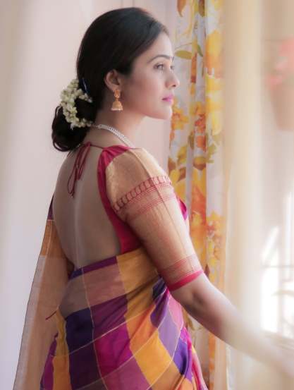 Phule Actress Akshayaa Gurav, Akshayaa gurav saree look