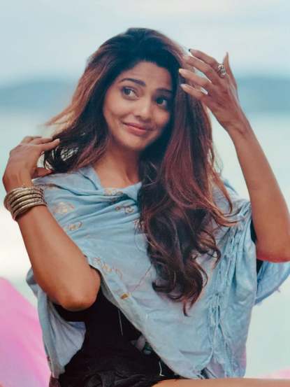 Pooja Sawant Denim Shorts Look