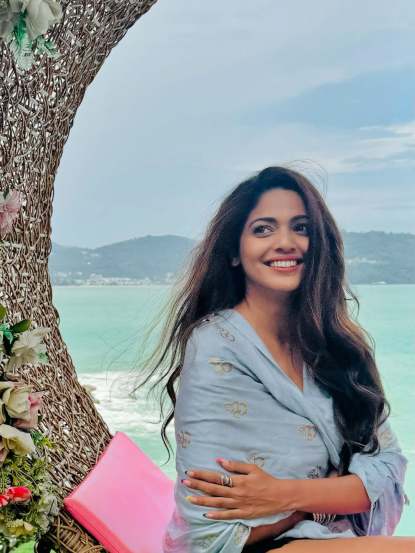 Pooja Sawant Denim Shorts Look