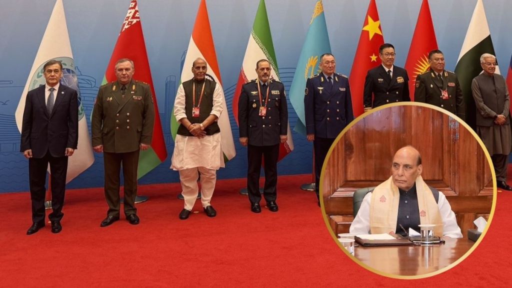 राजनाथ सिंह यांनी म्हटले की, "दहशतवादाचे कोणतेही कृत्य गुन्हेगारी आणि अन्याय्य आहे, मग त्याचा हेतू काहीही असो, तो कुठेही, केव्हाही आणि कोणीही केला असो."(Photo: @DefenceMinIndia/X)
