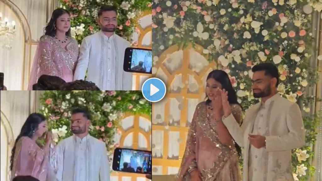 Rinku Singh To be Wife Priya Saroj Got Emotional After Their Engagement Cried on Stage Video Viral Rinku Singh To be Wife Priya Saroj Got Emotional After Their Engagement Cried on Stage Video Viral