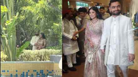 Rinku Singh Engagement Photo with MP Priya Saroj and Photoshoot Goes Viral watch Video