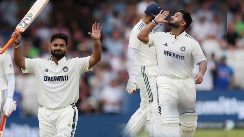 Rishabh Pant Century 2 Record Break Hundreds in Single test Celebrates with thanking God Video IND vs ENG