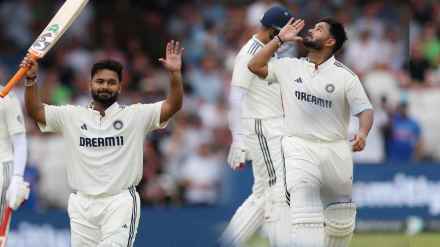 Rishabh Pant Century 2 Record Break Hundreds in Single test Celebrates with thanking God Video IND vs ENG