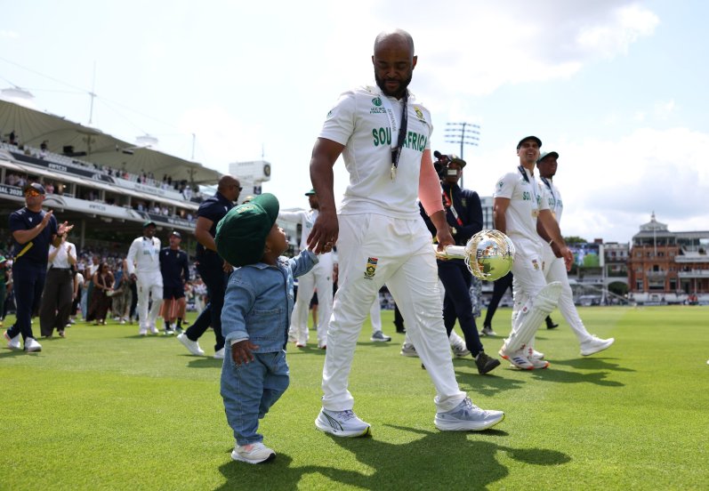 South Africa WTC Final Winning Celebration with Families