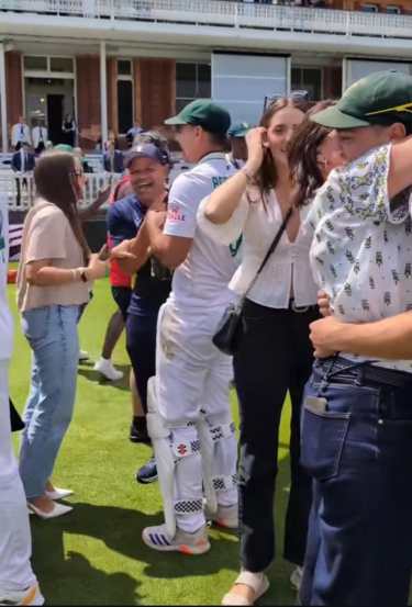 South Africa WTC Final Winning Celebration with Families