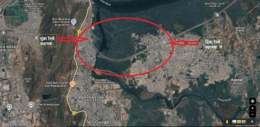 Mumbra Train Accident location