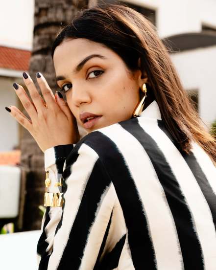 Shriya Pilgaonkar Black And White Suit