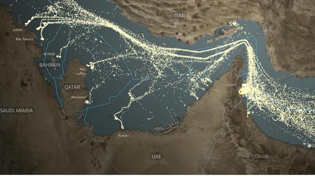 How many times Strait of Hormuz been blocked before