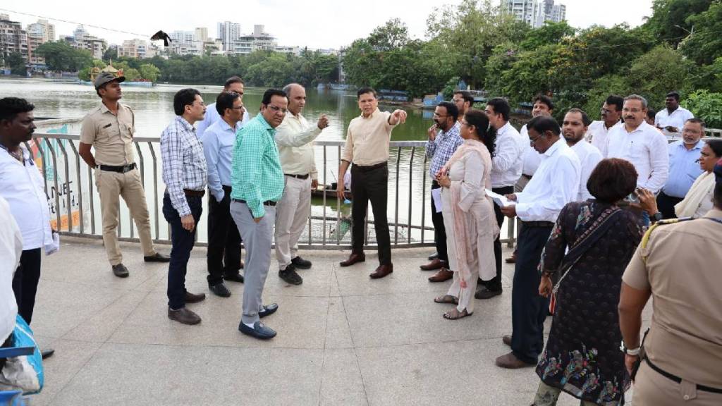 Thane Municipal Commissioner Saurabh Rao inspects low lying areas thane city