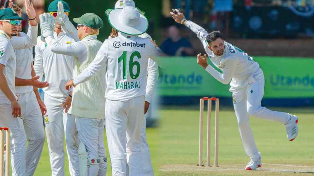 Keshav Maharaj Becomes First South African Spinner To Take 200 Test Wickets ZIM vs SA