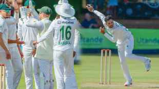 Keshav Maharaj Becomes First South African Spinner To Take 200 Test Wickets ZIM vs SA