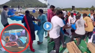 Zero civic sense Yoga day event turns ugly in Vishakhapatnam as locals fight over free mats