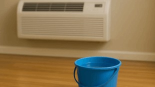 Water bucket in ac room reduce dryness air conditioner