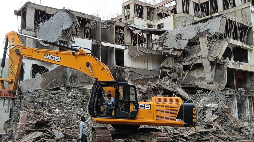 Thane Municipal Corporation action against 33 unauthorized constructions city Thane Municipal Corporation action against 33 unauthorized constructions city