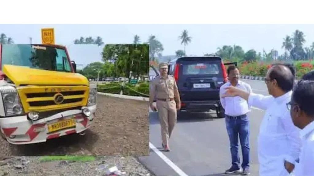 ajit pawar akola visit ambulance accident ajit pawar akola visit ambulance accident