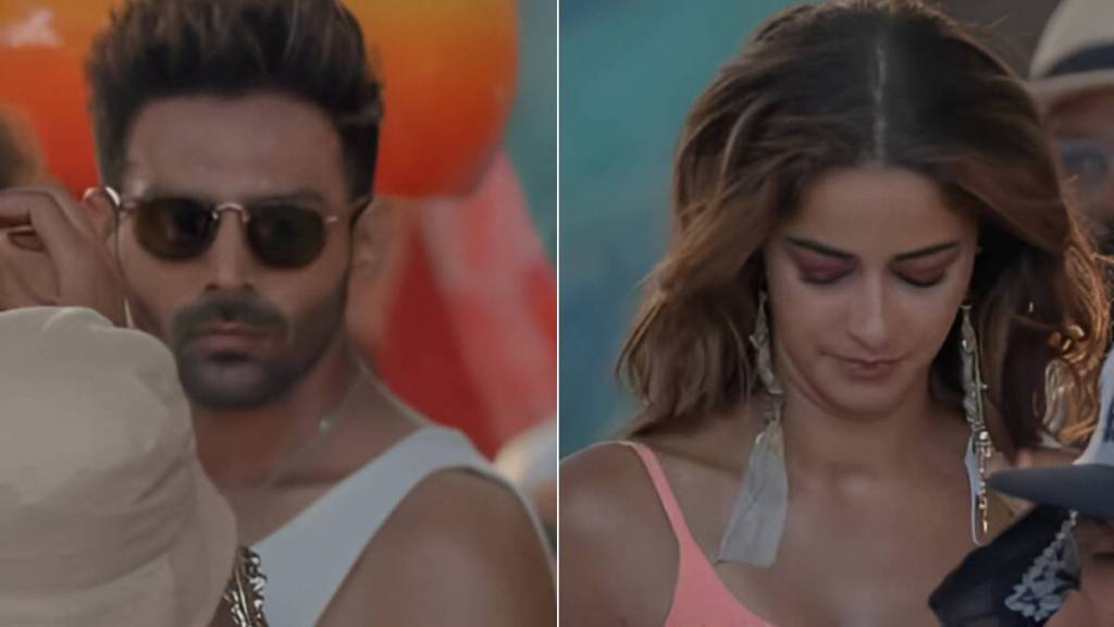 Kartik Aaryan, Ananya Panday tanned looks from Tu Meri Main Tera Main Tera Tu Meri sets