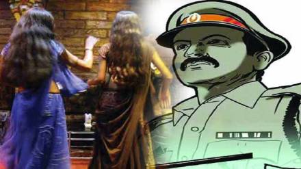 officer suspension in bar incident news in marathi