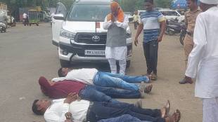 Bachchu Kadu supporters stopped BJP MLA Dadarao Keche news in marathi