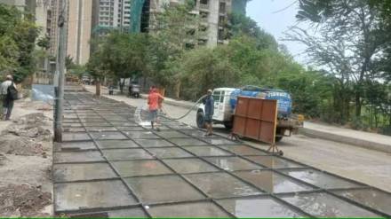 Road Concreting Work news in marathi