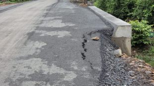 in dahanu road connecting remote villages damaged in first rain question mark on quality