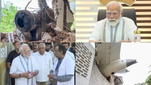 PM Modi Visits air india plane crash site