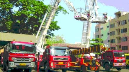 firefighting ladder vehicle news in marathi