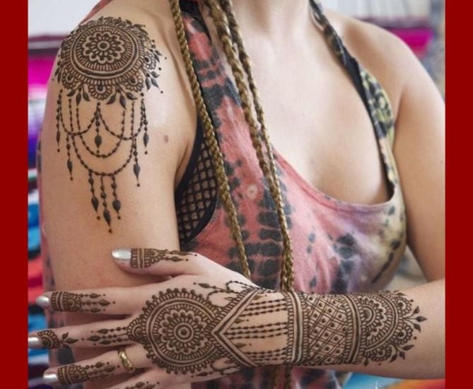 Best mehndi designs for modern outfits