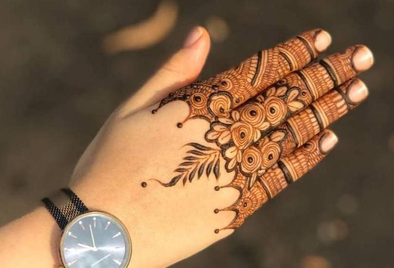 traditional mehndi for office