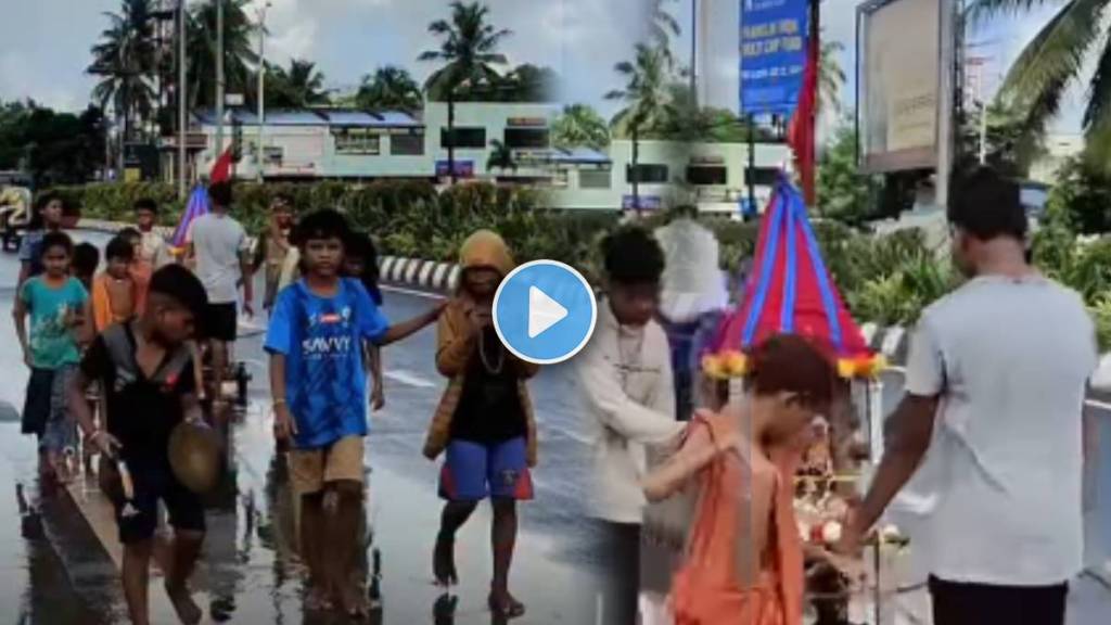 kids decided to host their own Jagannath Rath Yatra
